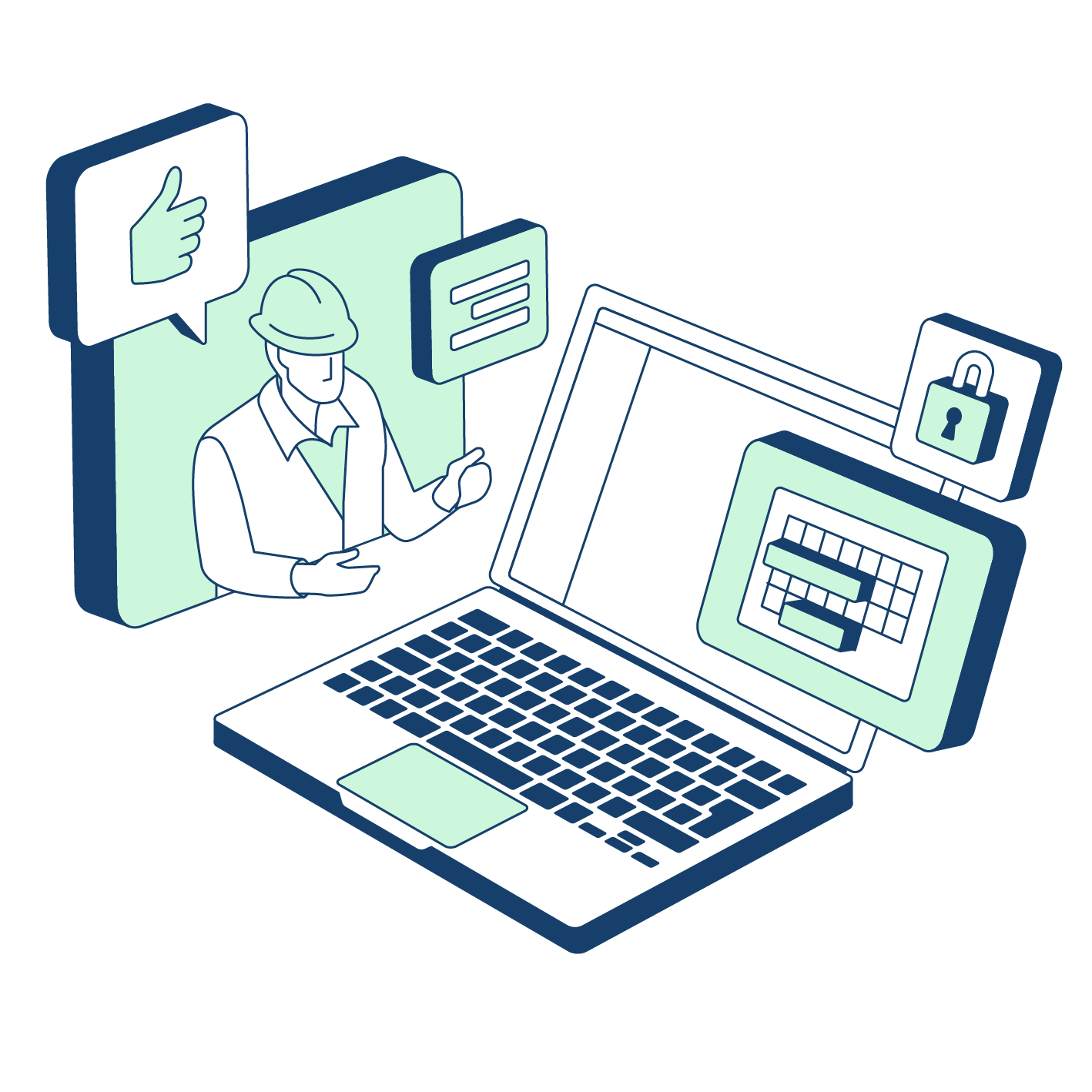 Illustration : un expert Ealico accompagne l'utilisateur du logiciel