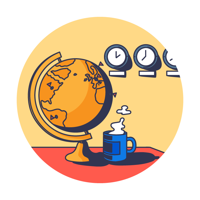 Illustration Globe earth